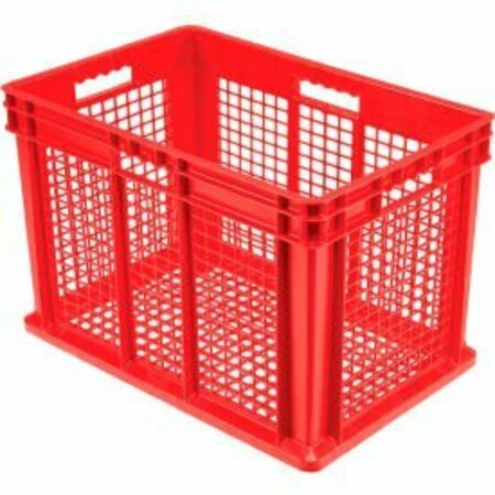 AKRO-MILS GEC&#153; Mesh Straight Wall Container, 23-3/4"Lx15-3/4"Wx16-1/8"H, Red 37616RED
